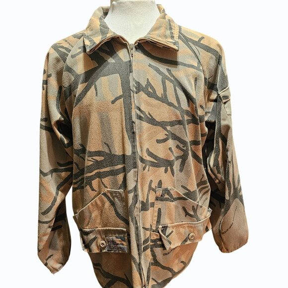 Vtg. Camo Hunting Jacket Robert Hoague Sticks n Limbs 1988 Modern Camouflage USA - Picture 2 of 11